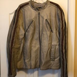 Distressed Leather Jacket